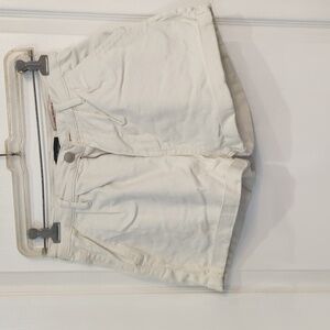 White Denim Shorts